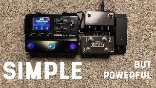 AllInOne HX Stomp Mini Pedalboard  Easy Midi and Foot Switcher [upl. by Verada]