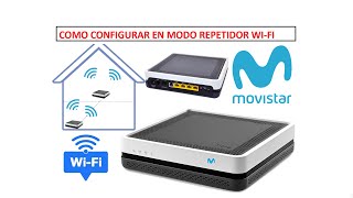 COMO CONFIGURAR ROUTER DE MOVISTAR COMO REPETIDOR WIFI [upl. by Arayt247]