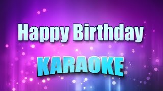 Standard  Happy Birthday Karaoke amp Lyrics [upl. by Esenej]