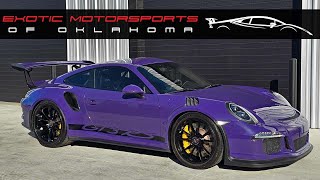 C1538 2016 PORSCHE 911 GT3 RS  Ultraviolet  Ap Racing  P1 Designs  Sharkwerks  Roll Cage [upl. by Sarchet608]