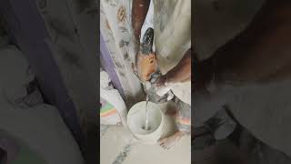 Faster way to wall putty clay making machine  wall putty painting  how to make wall putty paste [upl. by Eyssej]