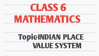 Indian Place Value System [upl. by Midge]