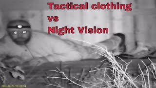 Tactical clothing vs night vision nightvision tacticalgear [upl. by Manbahs226]