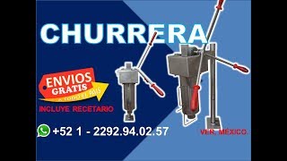 Maquina para hacer churros  churrera  GRUPO HALLEY [upl. by Eigram471]