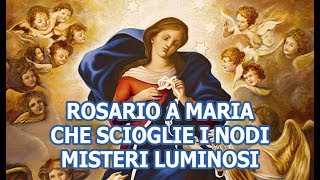 Rosario a Maria che scioglie i nodi  Misteri Luminosi [upl. by Ringsmuth]