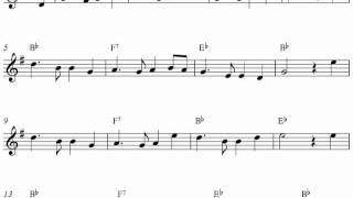 Free alto saxophone sheet music Auld Lang Syne [upl. by Loomis843]