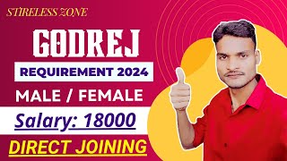 Godrej Recruitment 2024  Godrej company job vacancy 2024  StechZone [upl. by Kcirb]