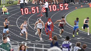 Justin Braun vs Troy Lane in Boys 100m Dash Final  2022 OHSAA D1 Region 3 [upl. by Daniell]