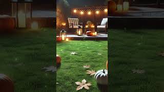 Cozy Autumn Garden with Relaxing Piano Jazz Stress Relief Halloween Vibes relaxingmusic jazz [upl. by Helbonnah]