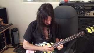 Bumblefoot recording lead guitars to song Clots [upl. by Arimaj]