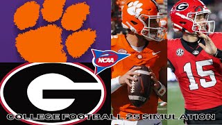 Week 1  Clemson vs Georgia  College Football 25 Simulation [upl. by Ettelracs]