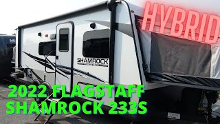 Awesome New Hybrid 3 Queen Beds And Full Bathroom The 2022 Forest River Flagstaff Shamrock 233S [upl. by Pace]