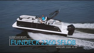 We tested the new 2023 Hurricane FunDeck 2360 SFL  Deck Boat Review with Brady Kay [upl. by Clerc]