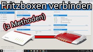 2 Fritzboxen verbinden  vorhandener Zugang über LAN und als IPClient [upl. by Nraa]