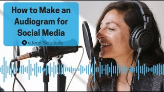 How To Create an AudioGram For Facebook Instagram and More [upl. by Almap]