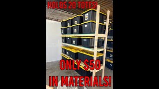 Easy DIY Shelves for 27 gallon totes [upl. by Loveridge]