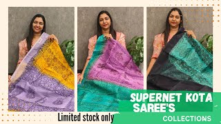 SUPERNET KOTA SAREES COLLECTIONS  𝐆𝐋𝐈𝐓𝐙𝐈𝐍𝐃𝐈𝐀 FASHIONS🥰👌 [upl. by Allbee]