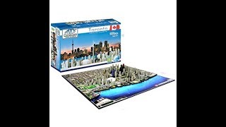 4D Puzzle Cityscape Toronto City Canada [upl. by Ecadnak543]