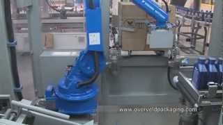 Motoman robot packing bottles with oil [upl. by Enidualc]