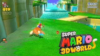 PLESSIES PLUNGING FALLS  WORLD 14  Super Mario 3D World  Gameplay And Walkthrough [upl. by Anh]