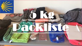 Jakobsweg Portugal  Camino de Santiago  meine ultra leichte Packliste unter 5kg [upl. by Onailimixam426]