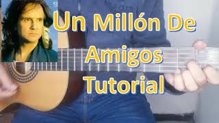 Un Millón de Amigos en Guitarra Fácil Yo quiero Amigos Roberto Carlos Tutorial de Guitarra [upl. by Herby]