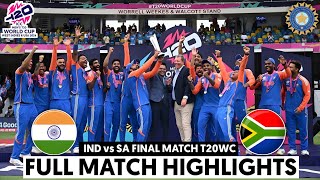 India vs South Africa ICC T20 World Cup 2024 Final Match Highlights  IND Vs SA Highlights [upl. by Nnednarb]