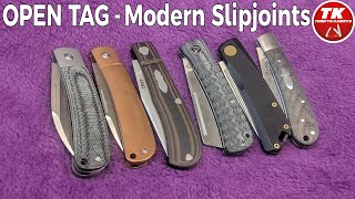 Modern Slipjoint Pocket Knives  Open Tag Response SlipjointSawyer [upl. by Anailuig]