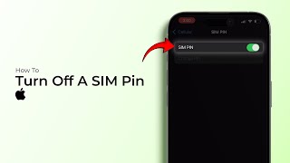 How to Turn Off a SIM Pin on an iPhone iOS 18 [upl. by Simeon]