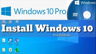 How to Install Windows 10 Pro [upl. by Arodnap]