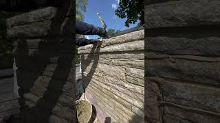 Chimney Repair construction satisfying work chimneys repairing stone smooth [upl. by Atterbury]