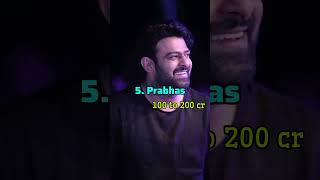 Top 10 Highest paid ACTORS in India 😱 india2024 facts trending viralshort [upl. by Atnomed]