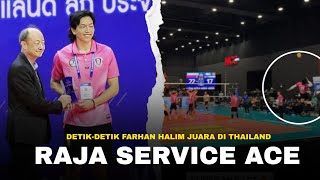 Jadi Raja Service ACE Di Thailand  DetikDetik Farhan Halim Juara di Pentas Liga Voli Thailand [upl. by Doerrer]