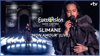 Slimane  Mon Amour  🇫🇷 France  1er live  Eurovision 2024  Eurovision France [upl. by Carbrey759]