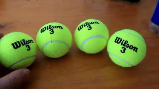 Wilson Tour Competition Tennis Balls Unboxing [upl. by Anawd]