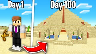 I Survived 100 Days of Desert Only in Minecraft Hardcore [upl. by Neale]