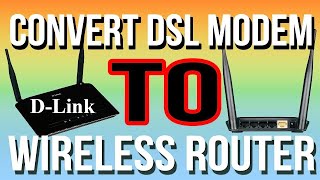 Convert DSL Modem TO wireless routerdlink modem setupdlink modem 2750u [upl. by Einnol]