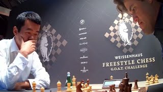 EXCITING ENDGAME Ding Liren vs Magnus Carlsen  FREESTYLE CHESS 2024 [upl. by Llecram]