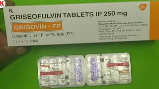 Grisovin FP 250mg tablet GSK  Griseofulvin tablets IP 250 mg review [upl. by Enigroeg]