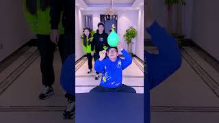 Balloon Cutting Challenge High Energy and HeartPounding SpeedFunnyfamily Partygames Funny [upl. by Earaj]