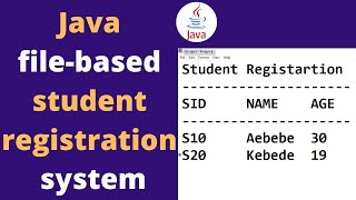 Java program for reading and writing from file [upl. by Arabel]