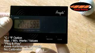 Angelo Digital Humidor Hygrometer [upl. by Mychal]