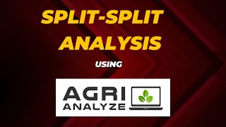 Split Split Plot Analysis using Agri Analyze [upl. by Tamaru]