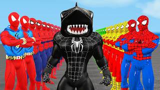 Siêu nhân nhện🔴Spider Man Birthday Attacked by Bad Guy Joker vs Dinosaur T rex vs Team spider man 2 [upl. by Anahsed]