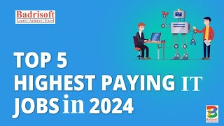 Top 5 High Paying IT Jobs in 2024 [upl. by Naylor]