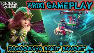 KRIXI GAMEPLAY  DAMAGENYA SAKIT BANGET  ARENA OF VALOR [upl. by Esikram]