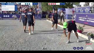 FRENCH PETANQUE CHAMPIONSHIP 2024 I MENS DOUBLES FELTAINHELFRICK vs LACROIX  DOERR [upl. by Repohtsirhc116]