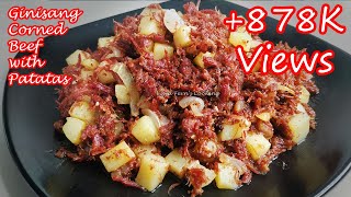 HOW TO COOK EASY AND YUMMY CORNED BEEF HASH  GINISANG CORNED BEEF NA MAY PATATAS [upl. by Niatsirk]