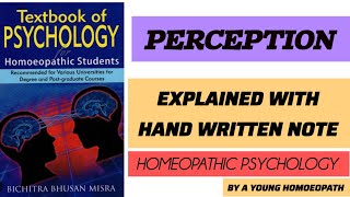 PERCEPTION HOMEOPATHIC PSYCHOLOGY A YOUNG HOMOEOPATH [upl. by Akinyt]