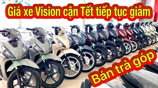 Giá xe vision cuối tháng 12024 cận Tết  Cơ hội quay số trúng Sh350i  Minh Nam Lê vision2024 [upl. by Enerehs]